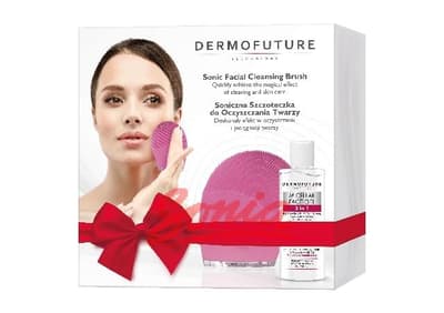 Dermofuture Technology Gift sæt (sonisk tandbørste lyserød + gel 3i1 150 ml)