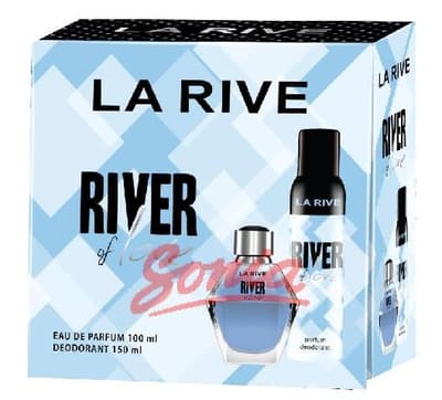 La Rive Kvinde River Of Love Gavesæt (Eau de Parfum 100ml + 150ml deo spray)
