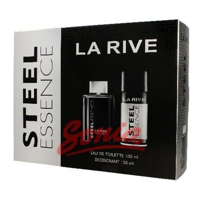 La Rive til mænd stål Essence Gavesæt (EDT 100ml + 150ml deo spray)
