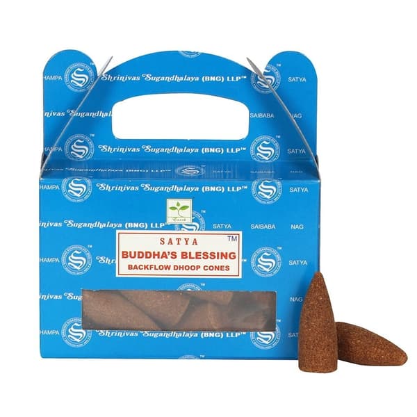 Satya Buddhas Blessing Backflow Incense Cones (Pack of 144)