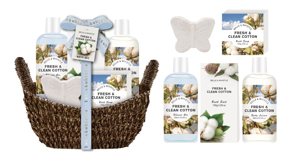 Fresh & clean cotton spa set / Julset / Julklapp/ gift set