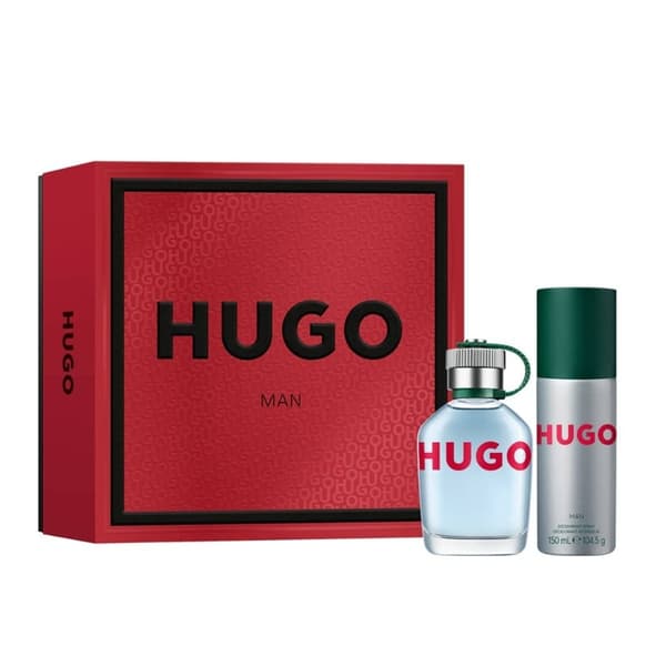 Giftset Hugo Boss Hugo Man Edt 75ml + Deo Spray 150ml