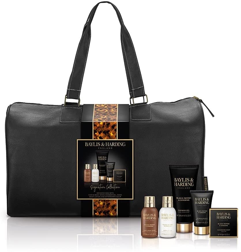 Baylis & Harding Black Pepper & Ginseng Luxury Travel Bag - Veganvänlig