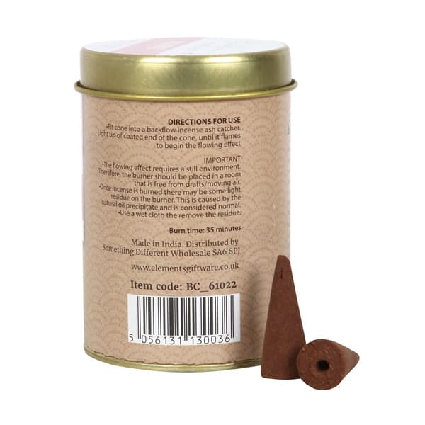 Something Different Elements Wild Rose Jumbo Backflow Incense Cones (Pack of 120)