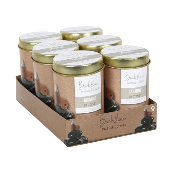 Something Different Elements Jasmine Jumbo Backflow Incense Cones (Pack of 120) Brown/Gold One Size