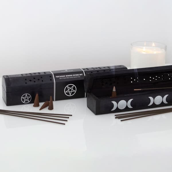 Elements Sage Triple Moon Wooden Incense Gift Set