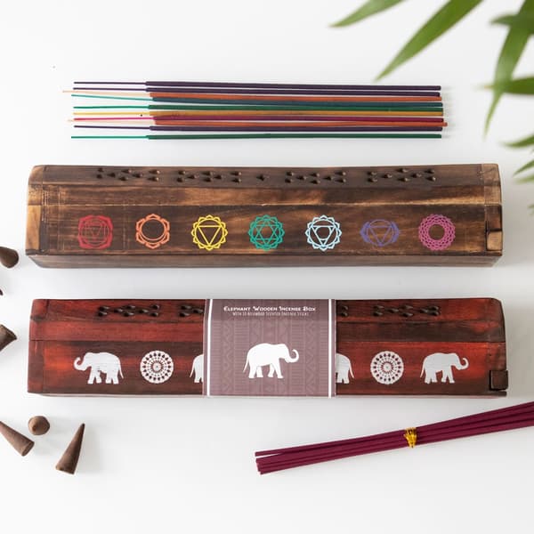 Elements Rosewood Elephant Wooden Incense Gift Set