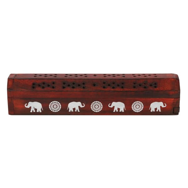 Elements Rosewood Elephant Wooden Incense Gift Set Brown/White One Size