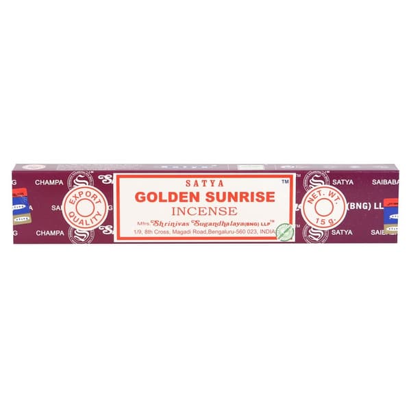 Satya Golden Sunrise Incense Sticks (Pack Of 120)