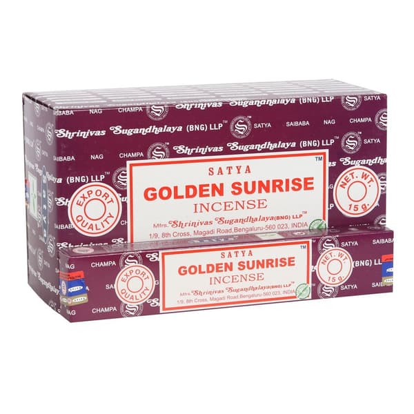 Satya Golden Sunrise rökelsepinnar (120 st) Wine/White One Size Satya Golden Sunrise rökelsepinnar (120 st) Wine/White One Size