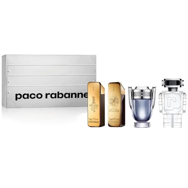 Paco Rabanne Gavesett Paco Rabanne 1 Million Edt 5ml + 1 Million Parfum 5ml + Invictus Edt 5ml + Phantom Edt 5ml