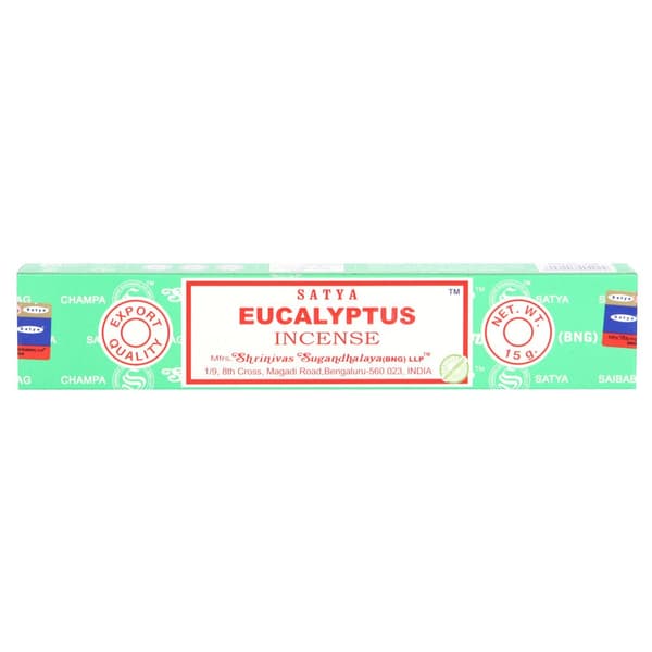 Satya Eucalyptus Incense Sticks (Pack of 12)