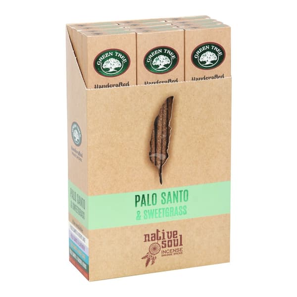 Native Soul Palo Santo & Sweet Grass Smudge Incense Sticks (Pack of 96) Dark Brown One Size