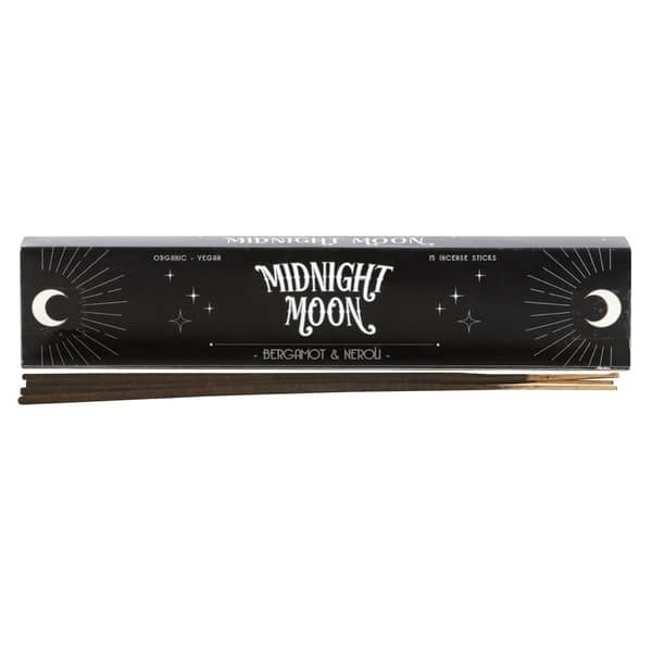 Something Different Midnight Moon Bergamot & Neroli Incense Sticks (Pack of 15) Black One Size