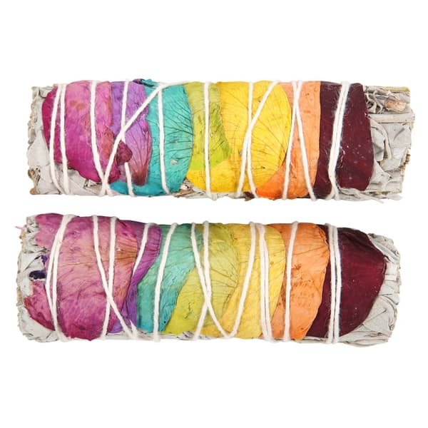 Something Different Rose Petal Sage Smudge Stick Wand (Pack of 2)