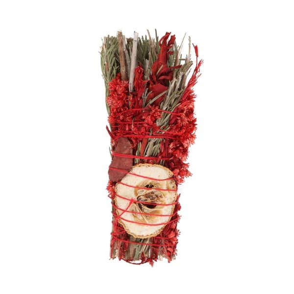 Something Different Ritual Rosemary Red Jasper Smudge Stick Wand Red/Brown One Size