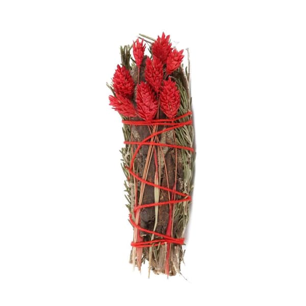Something Different Yerba Santa Sage Rosemary Smudge Stick Wand Red/Brown One Size