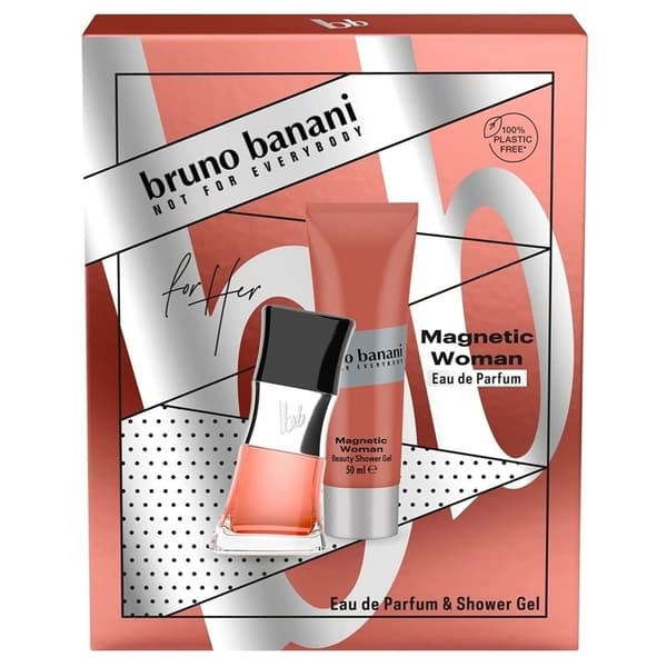 Bruno Banani Giftset Bruno Banani Magnetic Woman Edp 30ml + Shower Gel 50ml