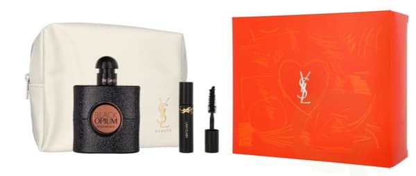 Yves Saint Laurent YSL Black Opium Giftset 52 ml Edp Spray 50ml/Mini Mascara 2ml/Pouch