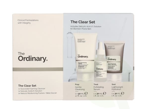 The Ordinary The Clear Set 110 ml Cleansing Cream 50ml/Face Serum 30ml/Face Cream 30 ml