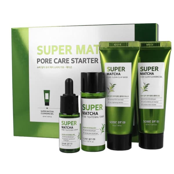 SOME BY MI Super Matcha Pore Care Starter Kit - Vihreän teen aloituspakkaus