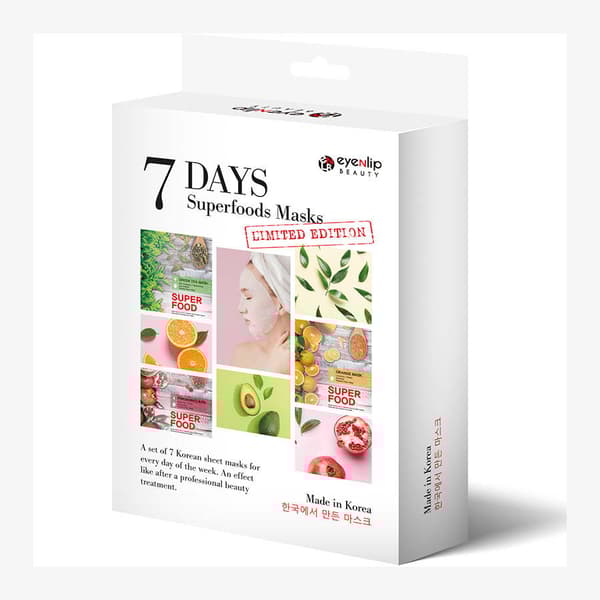 EYENLIP Masks -arkkisetti 7 päivälle - Arkkinaamarit 7 päivälle 7 x 23 g