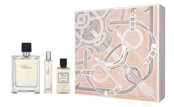 Hermes Terre D'Hermes Giftset 155 ml Edt Spray 100/Edt Spray 15ml/Hair and Body Shower Gel