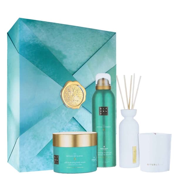 Rituals The Ritual of Karma SET Large (SG 200ml + BC 200ml + Candle 140g + Sticks 70ml)
