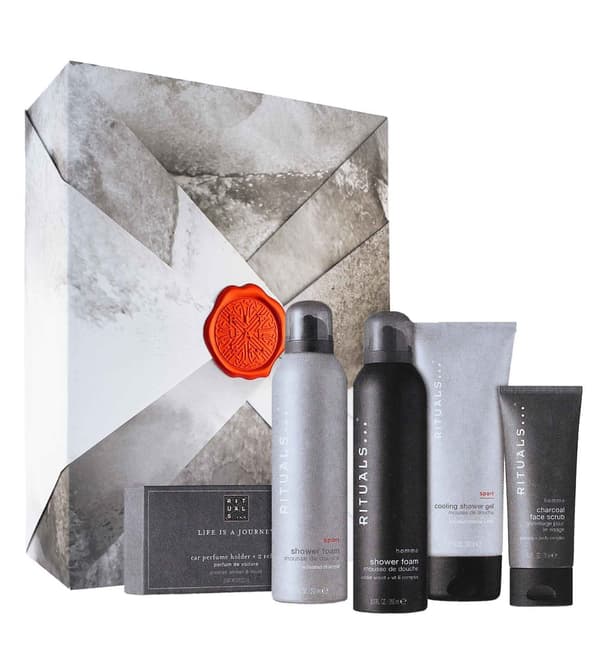 Rituals Homme SET Large (2x SG 200ml + Ice Shower 70ml + Scrub 70ml + Car Perfume)