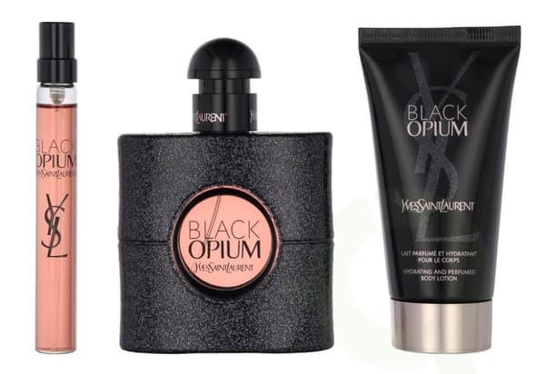 Yves Saint Laurent YSL Black Opium Giftset 110 ml Edp Spray 50ml/Body Lotion 50ml/Edp Spray 10ml