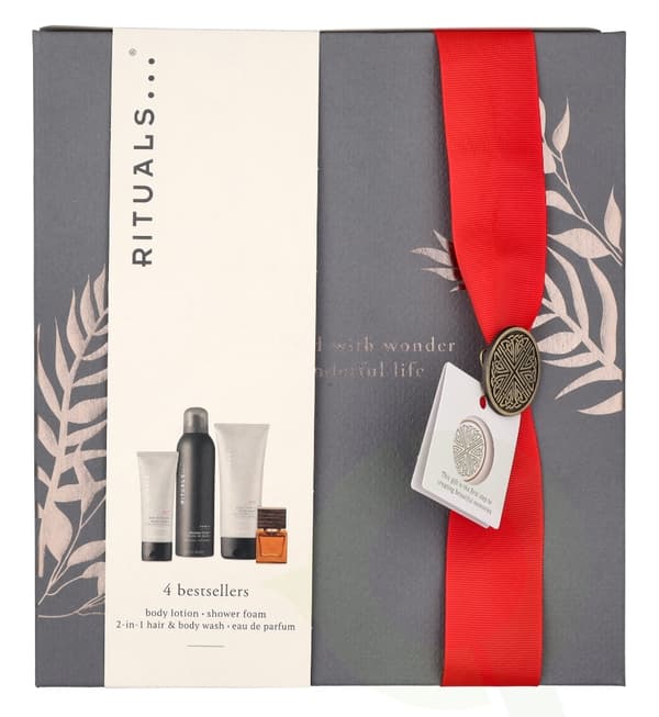 Rituals Homme Medium Set 485 ml Sport Anti-Dryness Body Lotion 70 ml/Sport 2-in-1 Shampoo & Body Wash 200 ml/Travel - L'Essentiel Eau de Parfum 15 ml/