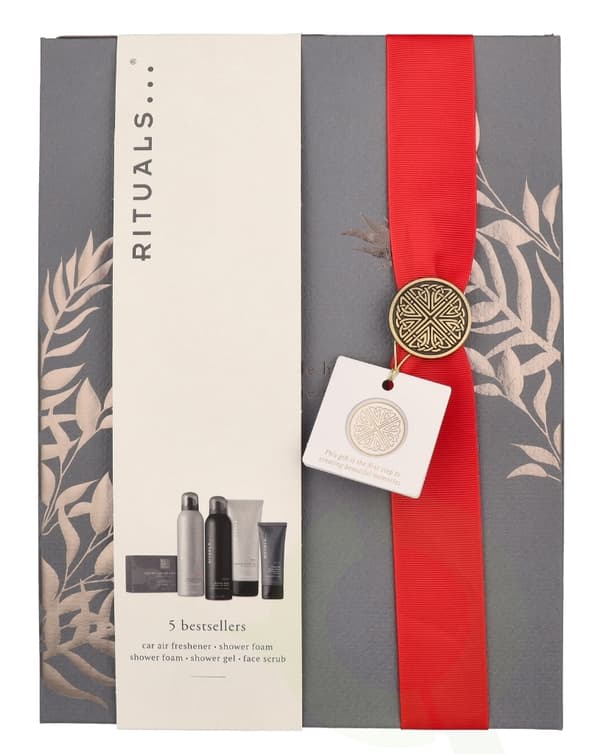 Rituals Homme Large Giftset 673 ml Face Scrub 70ml/1x Car Perfume 3gr/Shower Gel 200ml/Homme Shower Foam 200ml/Sport Shower Foam 200ml