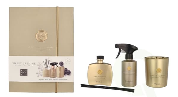 Rituals Private Collection Sweet Jasmine Giftset 710 ml Remark: 1x Mini Fragrance Sticks 100ml/1x Home Perfume 250ml, 1x Scented Candle 360g, 1x Mini