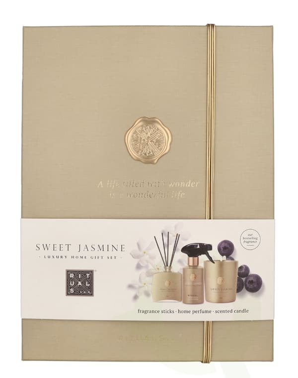Rituals Private Collection Sweet Jasmine Giftset 710 ml Remark: 1x Mini Fragrance Sticks 100ml/1x Home Perfume 250ml, 1x Scented Candle 360g, 1x Mini