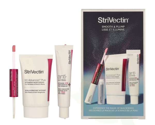 StriVectin  Anti-Wrinkle Smooth & Plump Kit 100 ml Eye Cream  30ml/Moisturizer 60ml/Lips 10ml