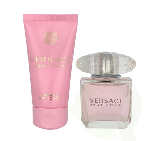 Versace Bright Crystal Giftset 80 ml Edt Spray 30ml/Luminous Body Lotion 50ml