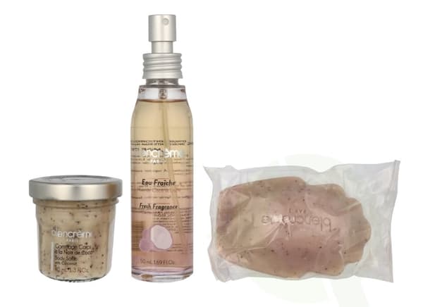 Blancreme Season Essentials Set - Coconut &amp; Lychee 160 ml Fresh Fragrance 50ml/Soap 70gr/Body Scrub 40ml