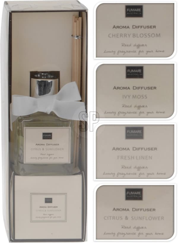 Doftpinnar Cherry Blossom Ivy Moss Fresh Linen Citrus & Sunflower 100 ml