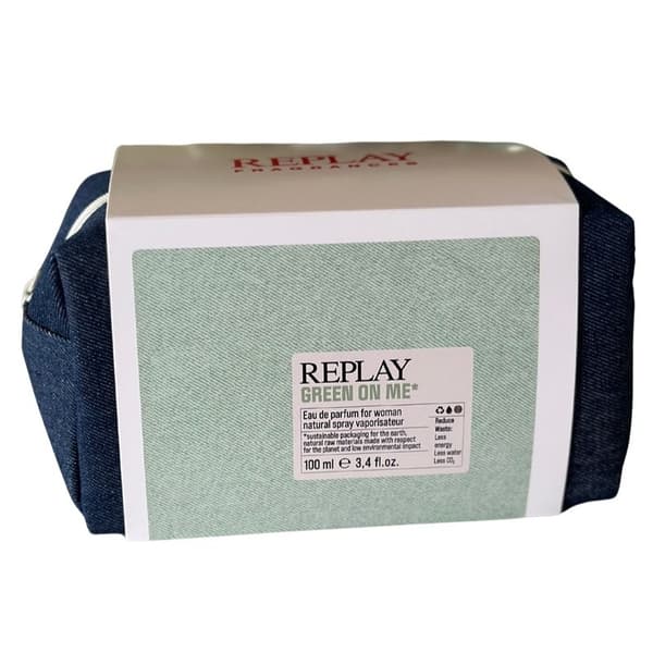 Replay Giftset Replay Green On Me Woman Edp 100ml + Pochette