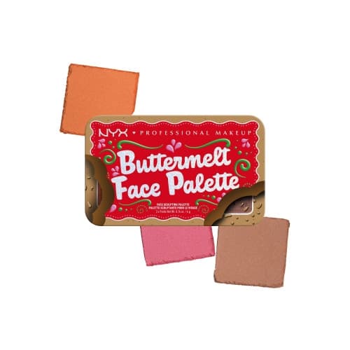 NYX Professional Makeup - buttermelt face palette - puder - ljus/medium (01)