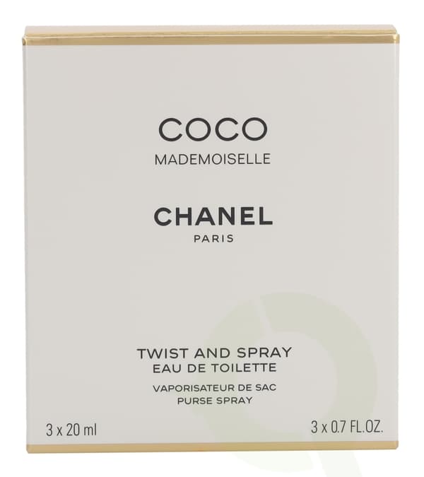Chanel Coco Mademoiselle Giftset 60 ml 2x Edt Spray Refill 20Ml/1x Edt Spray 20Ml - Twist and Spray