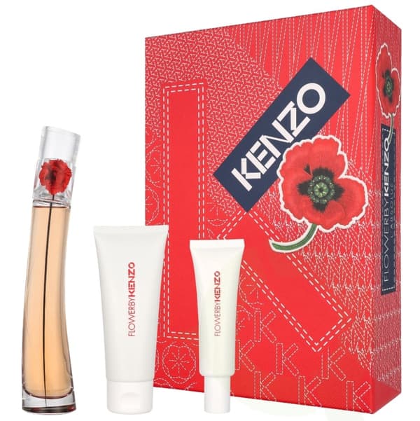 Kenzo Flower By Kenzo Giftset 145 ml Edp Spray 50ml/Body Cream 75ml/Hand Cream 20ml