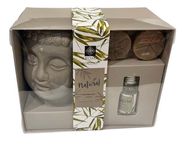 Aromaset Buddha Aromalampa Vax Doftolja Lotus Presentset