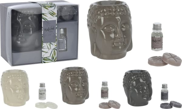 Aromaset Buddha Aromalampa Vax Doftolja Lotus Presentset