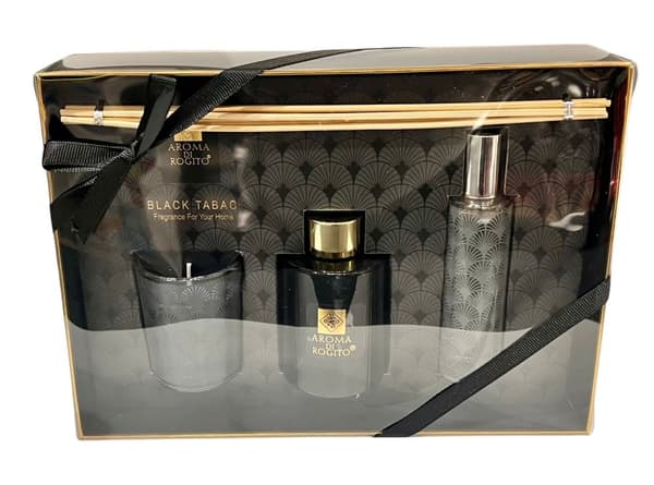 Aromaset Doftpinnar Rumsspray Doftljus Black Tabac Black Tabac
