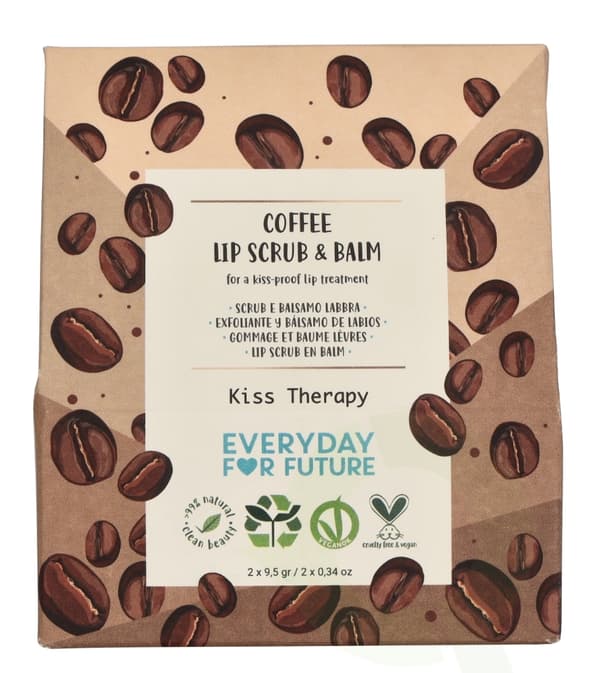 Everyday For Future Kiss Therapy Duo Set 19 ml Lip Balm 9,5gr/Lip Scrub 9,5gr - Coffee