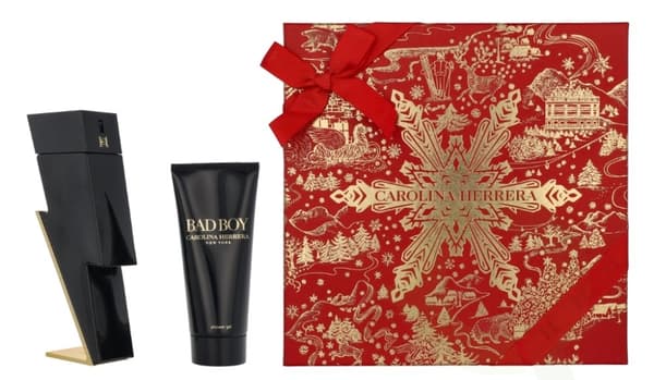 Carolina Herrera Bad Boy Giftset 200 ml Edt Spray 100 ml/Shower Gel 100ml