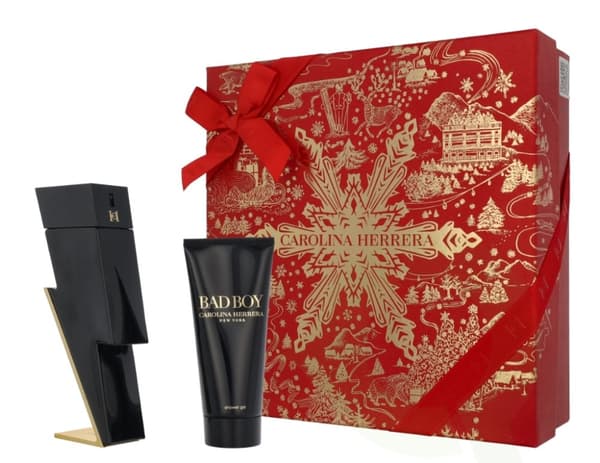 Carolina Herrera Bad Boy Giftset 200 ml Edt Spray 100 ml/Shower Gel 100ml