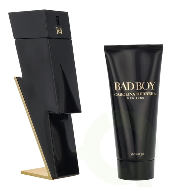Carolina Herrera Bad Boy Giftset 200 ml Edt Spray 100 ml/Shower Gel 100ml