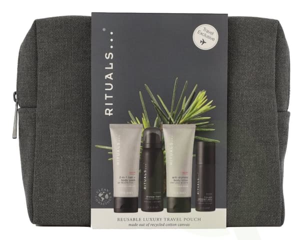 Rituals Homme Men's Care Set 240 ml Shower Foam 50ml/2-in1 Hair And Body Wash 70ml/Body Lotion 70ml/Antiperspirant Spray 50ml